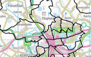 Bedford Boundary Map