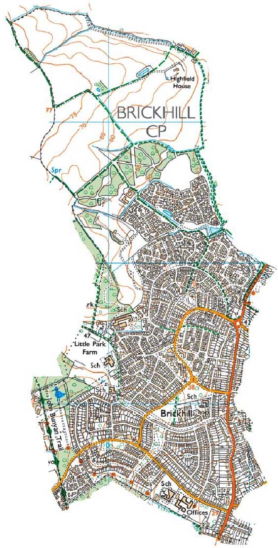 Brickhill Parish Map