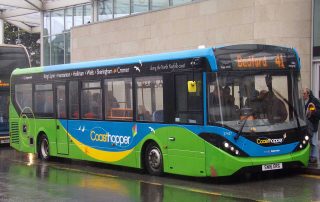 A Stagecoach bus in Bedford courtesy of Alex S. Licence can be viewed on Flickr.com number 41803386162